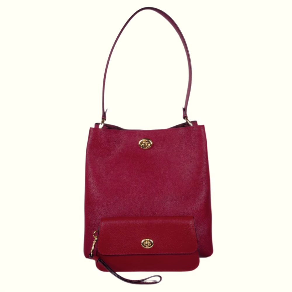 COACH CHARLIE 3 PC SET/TOTE, WALLET, & LONG STRAP